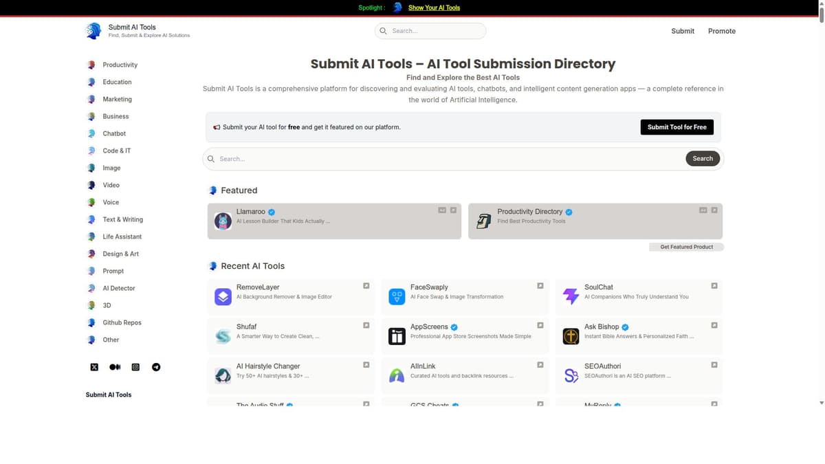 Submit AI Tools