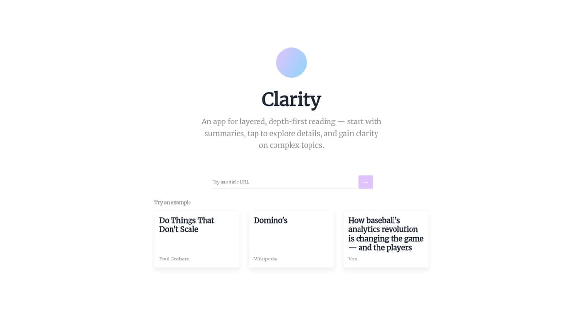 Clarity