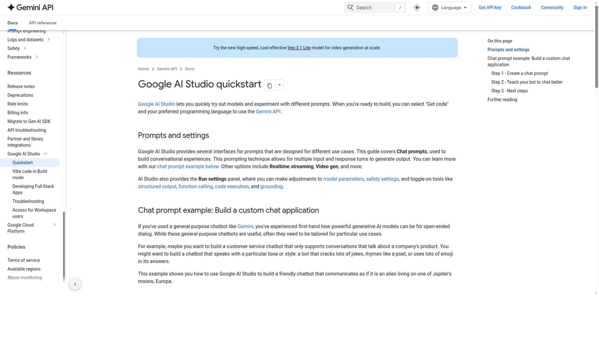 Google AI Studio