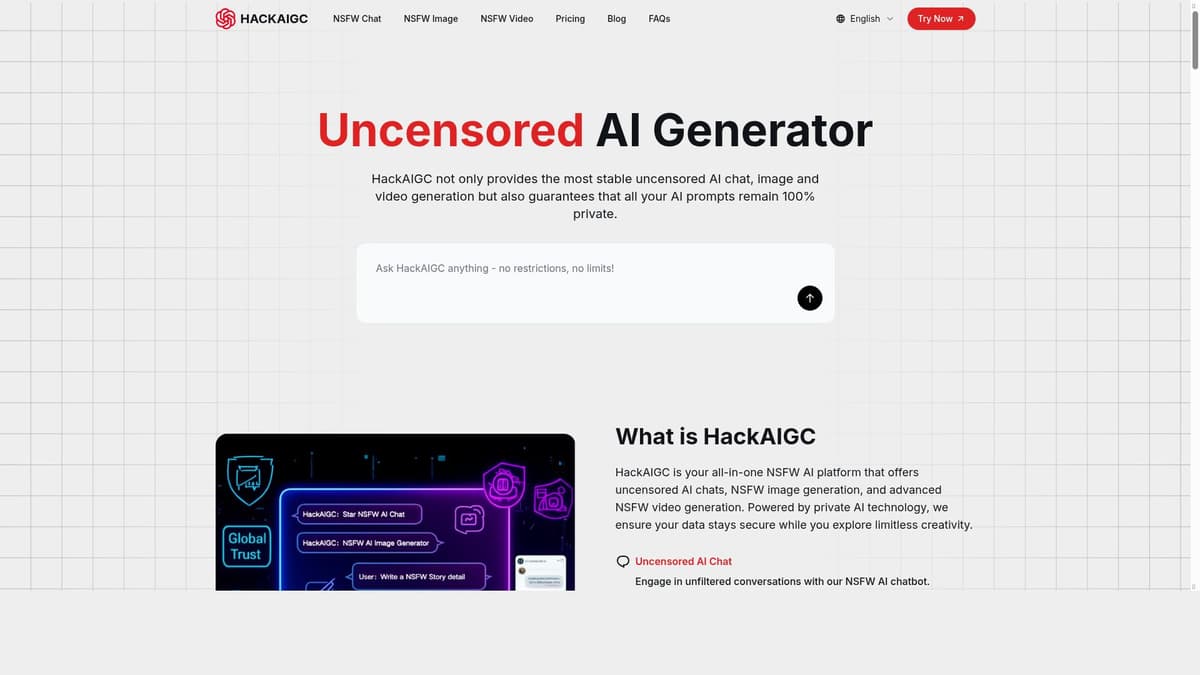HackAIGC -Unrestricted&Uncensored&Jailbreak GPT!