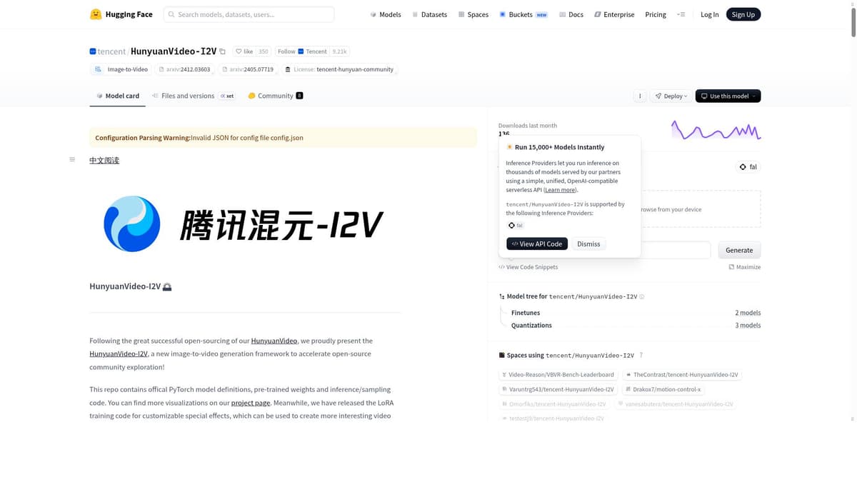 HunyuanVideo-I2V