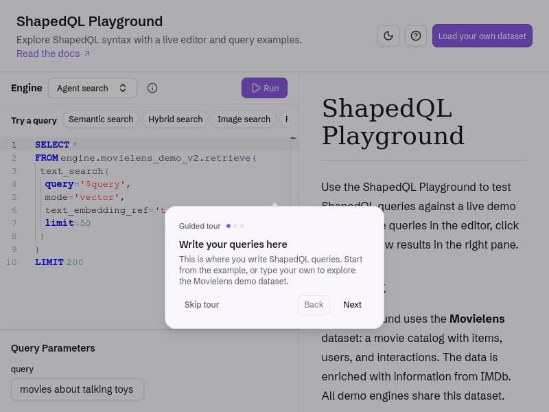 ShapedQL