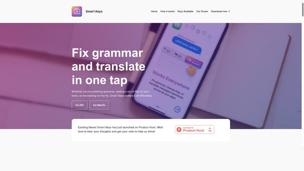 Smart Keys for iOS